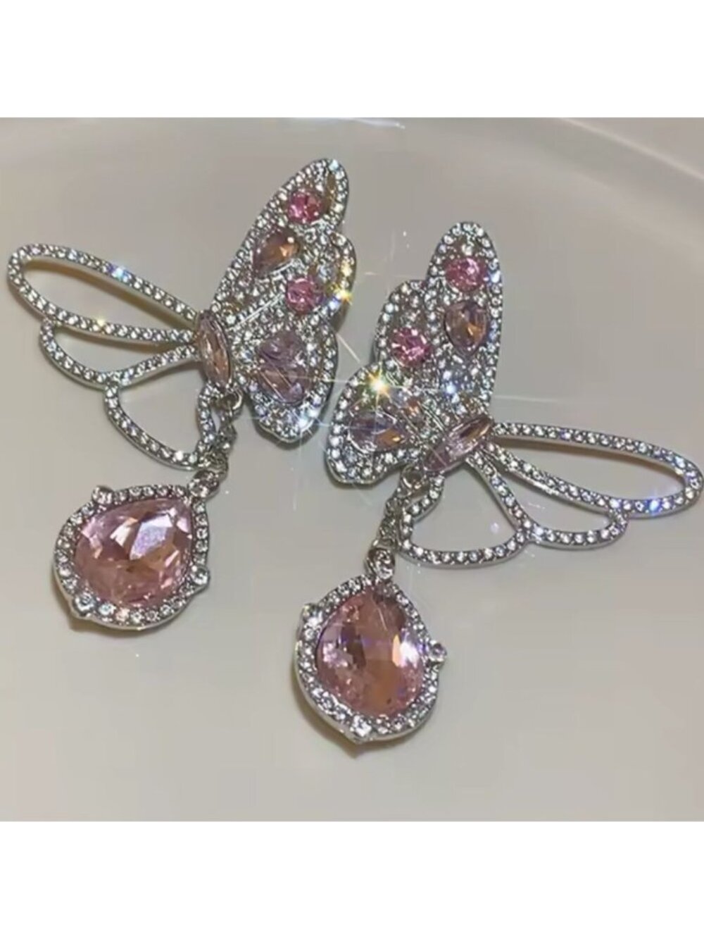 Butterfly stud earrings A37